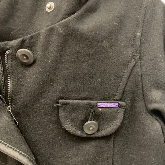 Diesel girls coat black size 7 - Picture 7 of 7